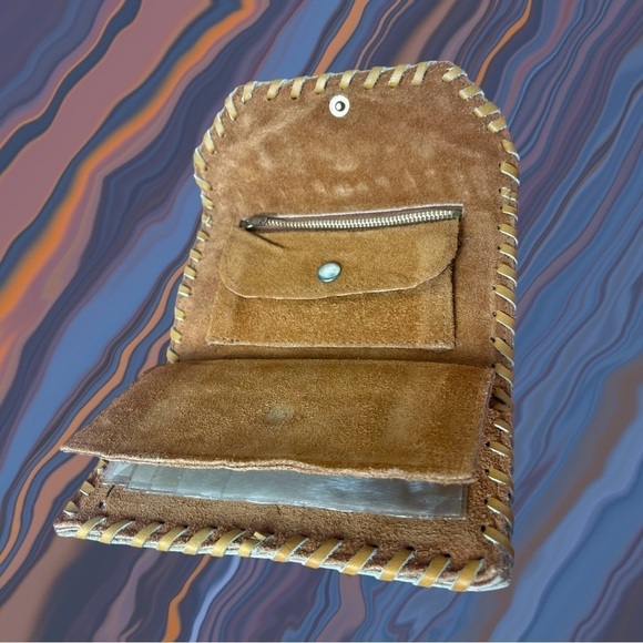 Handmade Hand Stitched Leather Wallet - Picture 4 of 9